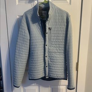 Relwen Men's Light Blue/Gray Quilted Jacket